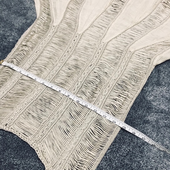 LINEN LIKE WHEAT COLOR UNIQUE DRESS - Picture 11 of 15